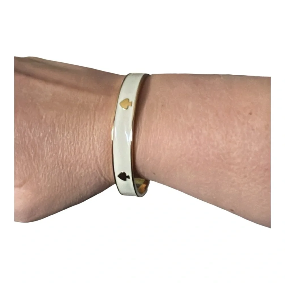 kate spade Gold Spade Accent Bangle Bracelet - Picture 2 of 4